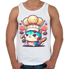 PRINTFASHION Baby cat - Férfi atléta - Fehér atléta, trikó