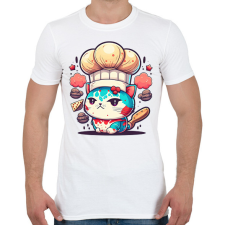 PRINTFASHION Baby cat - Férfi póló - Fehér férfi póló