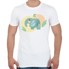 PRINTFASHION Baby Elefánt - Férfi póló - Fehér