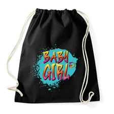 PRINTFASHION Baby girl - Sportzsák, Tornazsák - Fekete tornazsák