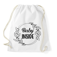 PRINTFASHION Baby inside - Black - Sportzsák, Tornazsák - Fehér tornazsák