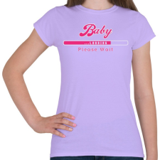 PRINTFASHION baby-loading-pink-white - Női póló - Viola női póló