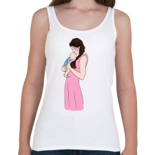 PRINTFASHION Baby - Női atléta - Fehér női trikó