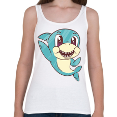 PRINTFASHION Baby shark - Női atléta - Fehér