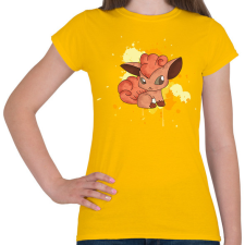 PRINTFASHION Baby Vulpix - Női póló - Sárga női póló