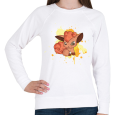PRINTFASHION Baby Vulpix - Női pulóver - Fehér