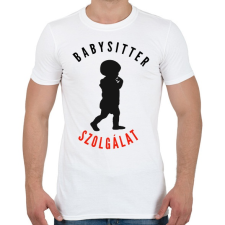 PRINTFASHION Babysitter,babysitter,szolgálat,szakmai - Férfi póló - Fehér férfi póló