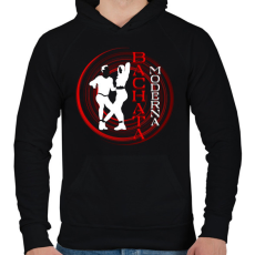 PRINTFASHION Bachata Moderna Dance, Code DANCE-BACH-MOD-0101 - Férfi kapucnis pulóver - Fekete