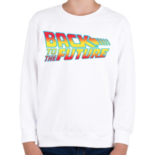 PRINTFASHION Back To The Future - Gyerek pulóver - Fehér gyerek pulóver, kardigán