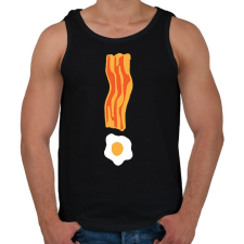 PRINTFASHION Bacon tojás - Férfi atléta - Fekete atléta, trikó