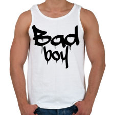 PRINTFASHION bad boys 2 - Férfi atléta - Fehér atléta, trikó