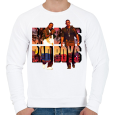 PRINTFASHION BAD BOYS BAD BOYS - Férfi pulóver - Fehér