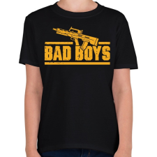PRINTFASHION Bad boys gun - Gyerek póló - Fekete gyerek póló