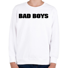 PRINTFASHION BAD BOYS - Gyerek pulóver - Fehér