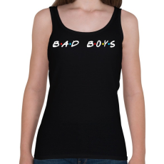 PRINTFASHION Bad boys - Női atléta - Fekete