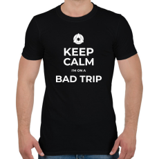 PRINTFASHION BAD TRIP - Férfi póló - Fekete