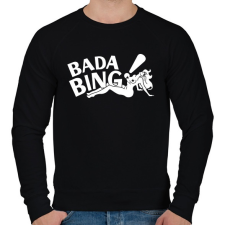 PRINTFASHION bada bing - Férfi pulóver - Fekete férfi pulóver, kardigán