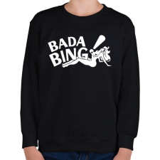 PRINTFASHION bada bing - Gyerek pulóver - Fekete gyerek pulóver, kardigán