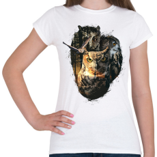 PRINTFASHION Baglyok - Női póló - Fehér