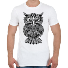 PRINTFASHION Bagoly - Férfi póló - Fehér