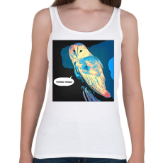 PRINTFASHION Bagoly - Női atléta - Fehér