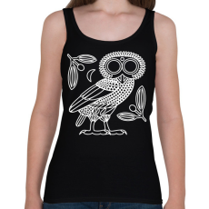 PRINTFASHION Bagoly - Női atléta - Fekete