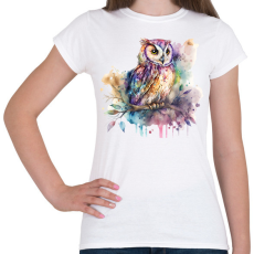 PRINTFASHION Bagoly  - Női póló - Fehér