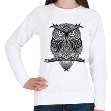 PRINTFASHION bagoly - Női pulóver - Fehér