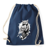 PRINTFASHION Bagoly - Sportzsák, Tornazsák - Sötétkék