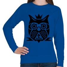 PRINTFASHION Bagolyszem - Női pulóver - Királykék női pulóver, kardigán
