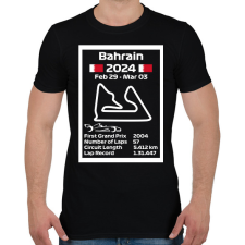 PRINTFASHION Bahrain grand prix - Férfi póló - Fekete férfi póló
