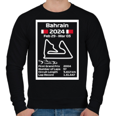 PRINTFASHION Bahrain grand prix - Férfi pulóver - Fekete