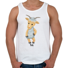 PRINTFASHION Bak - Férfi atléta - Fehér