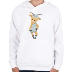PRINTFASHION Bak - Gyerek kapucnis pulóver - Fehér