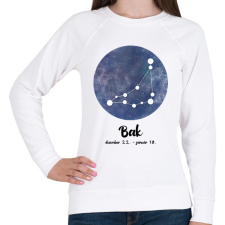 PRINTFASHION Bak - Női pulóver - Fehér női pulóver, kardigán