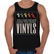 PRINTFASHION Bakelit gyűjtő - Férfi atléta - Fekete atléta, trikó