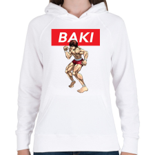 PRINTFASHION bakio - Női kapucnis pulóver - Fehér női pulóver, kardigán