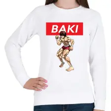 PRINTFASHION bakio - Női pulóver - Fehér női pulóver, kardigán