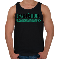 PRINTFASHION Baktérium - Férfi atléta - Fekete atléta, trikó