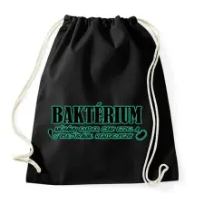 PRINTFASHION Baktérium - Sportzsák, Tornazsák - Fekete tornazsák