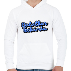 PRINTFASHION Balathon Tschárda - Férfi kapucnis pulóver - Fehér