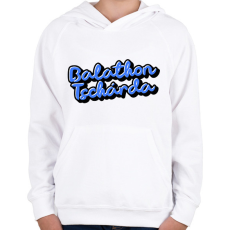 PRINTFASHION Balathon Tschárda - Gyerek kapucnis pulóver - Fehér