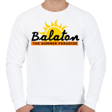 PRINTFASHION BALATON2 - Férfi pulóver - Fehér férfi pulóver, kardigán