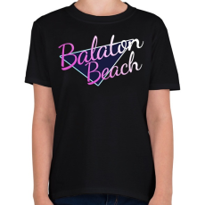 PRINTFASHION Balaton Beach - Gyerek póló - Fekete
