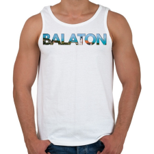 PRINTFASHION Balaton - Férfi atléta - Fehér atléta, trikó