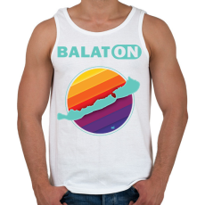 PRINTFASHION Balaton  - Férfi atléta - Fehér