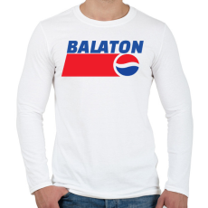 PRINTFASHION BALATON  - Férfi hosszú ujjú póló - Fehér