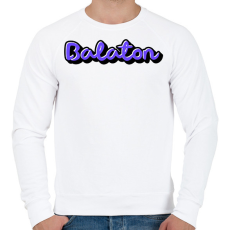 PRINTFASHION Balaton - Férfi pulóver - Fehér