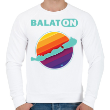 PRINTFASHION Balaton - Férfi pulóver - Fehér férfi pulóver, kardigán