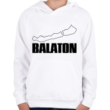 PRINTFASHION balaton - Gyerek kapucnis pulóver - Fehér gyerek pulóver, kardigán